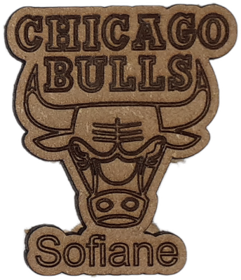Magnet - Logo sport Basket Chicago Bulls personnalisable